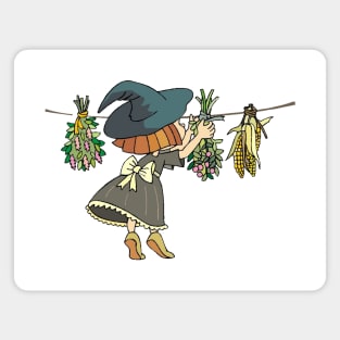 Kitchen Herbal Witch Magnet